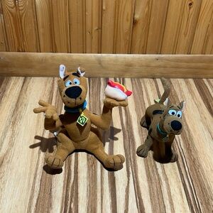 Vintage Scooby-Doo Plush Toy Set - Brown